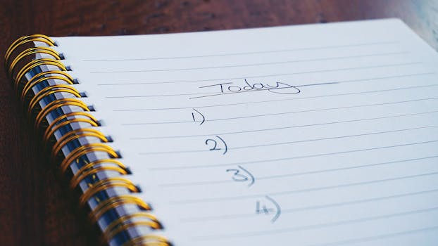a morning routine checklist